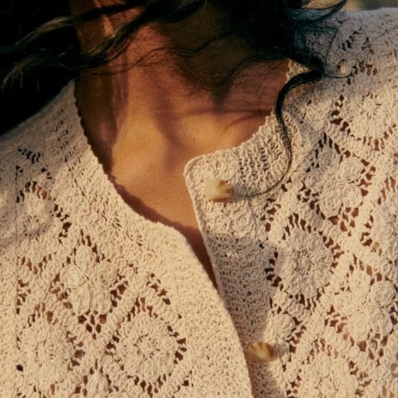 NWT Sezane Ron Top Ecru size S - Picture 2 of 8